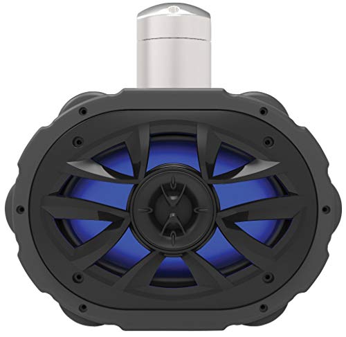 BOSS Audio Systems MRWT69RGB Marine Waketower Speaker System - 600 Watts Of Power, 6 x 9 Inch, Full Range, 2 Way, Multi-Color LED Illumination, Marine grade, Weatherproof, Sold Individually - Image 1