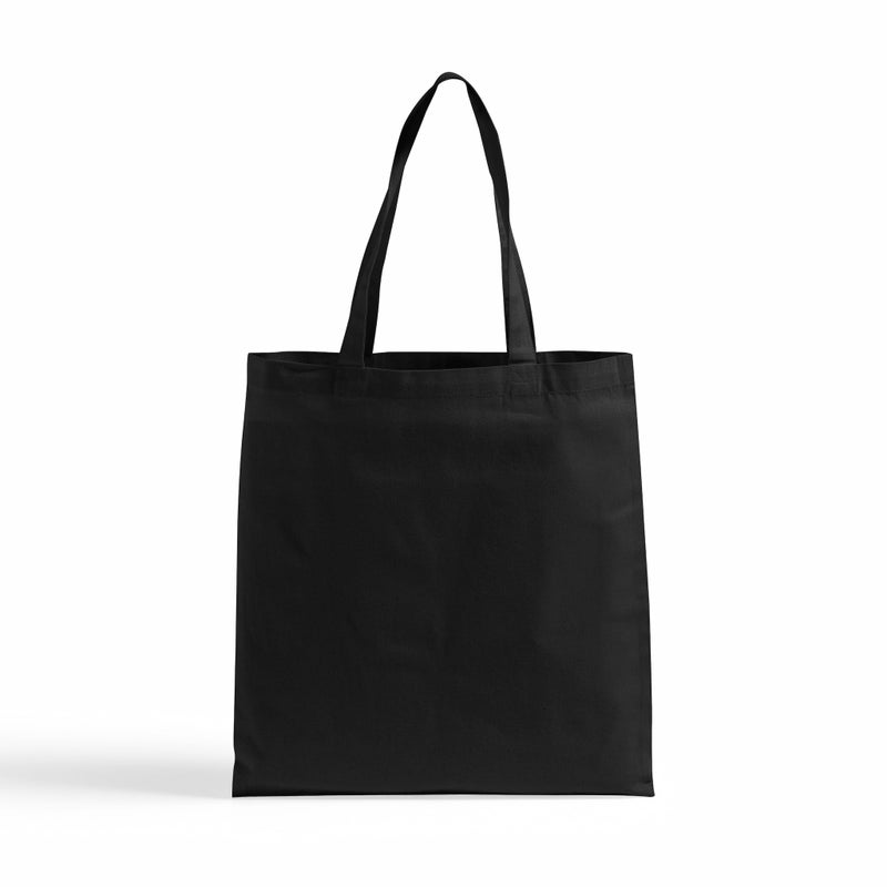 TBF 24 Pack Eco-Friendly Canvas Tote Bags with Gusset â€“ Reusable Bulk Cotton Tote Bag with Handles, Convention Bags, Black - Image 1