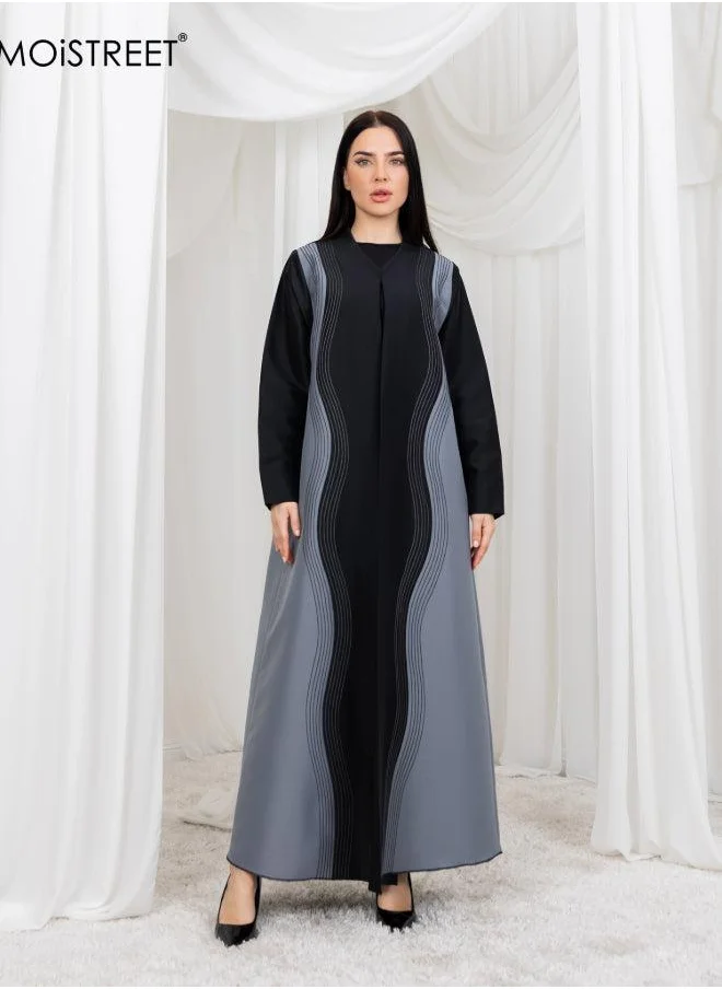 Moistreet Bridal Satin Abaya