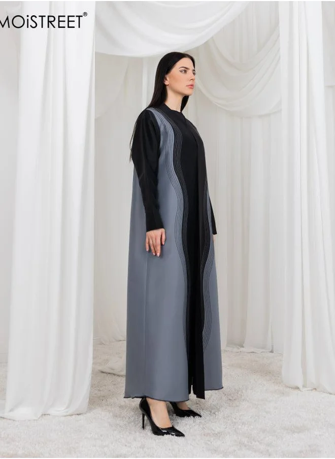 Moistreet Bridal Satin Abaya