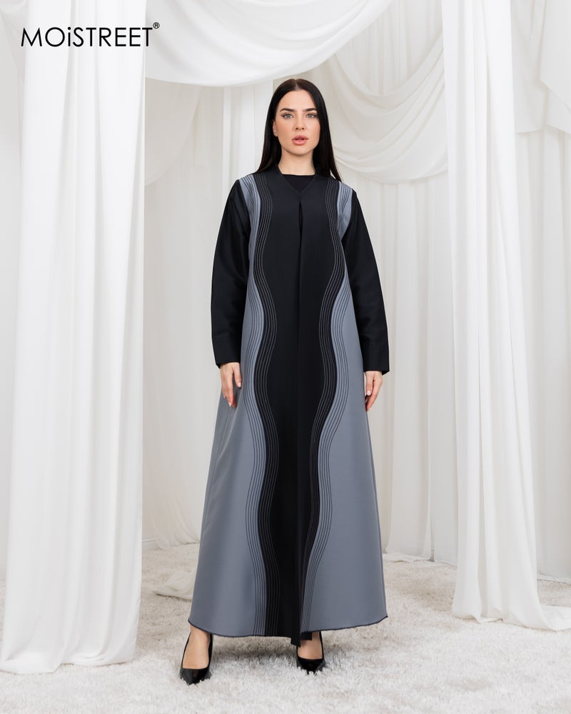 MOiSTREET Bridal Satin  Abaya - Image 1