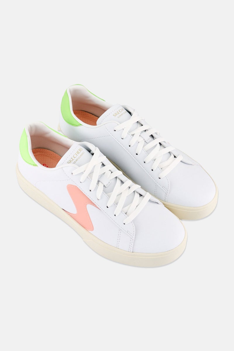 SKECHERS Women Top Grade Lace Up Outdoor Shoes, White - Image 2