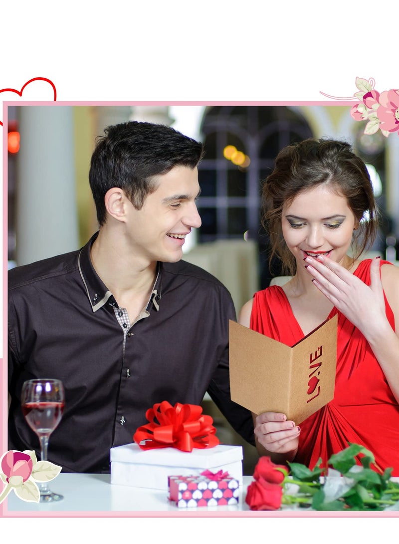 SYOSI 6 Pcs Card with Envelopes Loving Day Cards for Her Him Girlfriend Boyfriend Husband Wife Personalized Romantic Anniversary Birthday Gift - Image 3