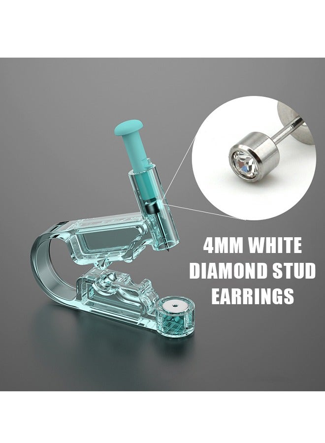 6 قطع من مجموعات مسدسات ثقب الأذن، أقراط مرصعة بالألماس، مسدس ثقب الأذن آمن بدون ألم (أزرق) - Image 2