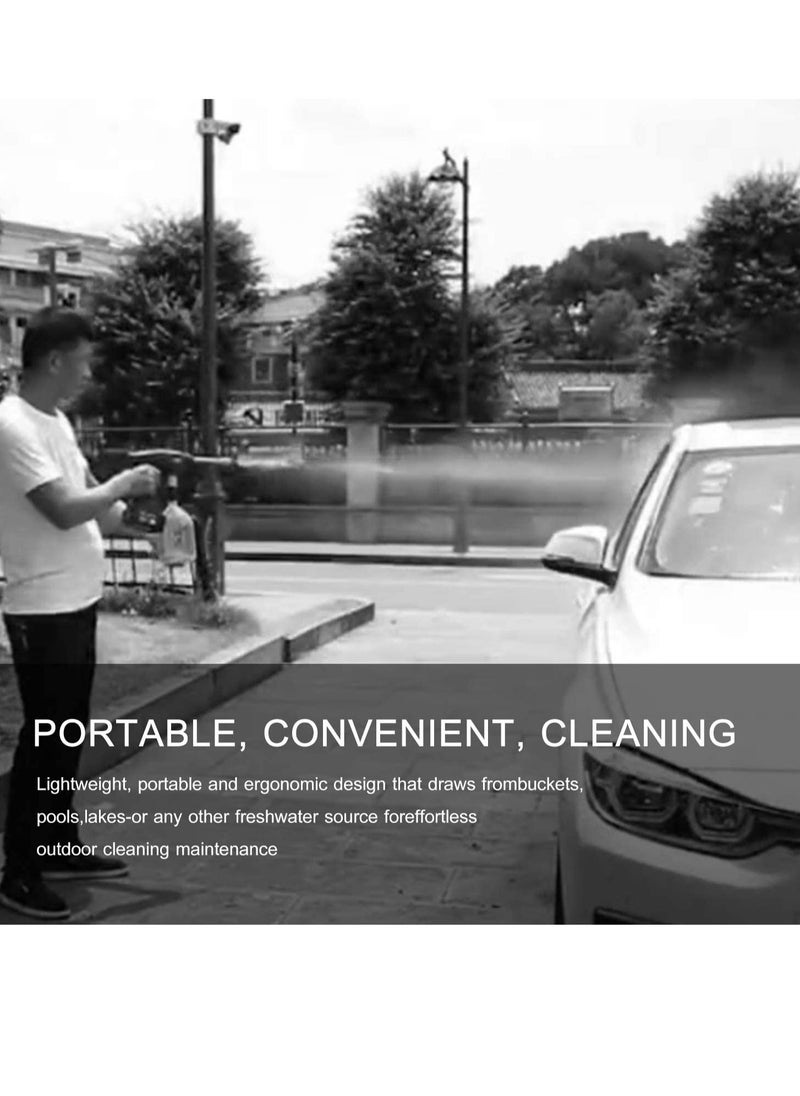 ELTRAZONE - 24V Cordless Portable Washer Electric High Pressure Cleaner Machine 200W 30Bar Lithium Handheld Car Cleaning Device With Foam Generator Nozzle Water Pump - Image 1