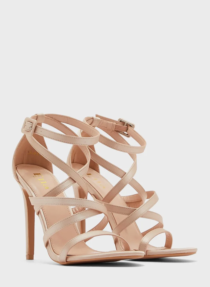 Ella Limited Edition Strappy Satin Stiletto Heel Sandals
