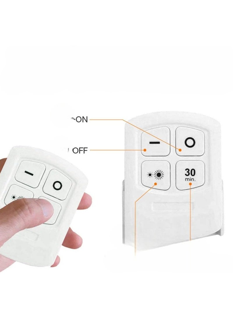 Generic LED Light with Remote Control Battery Operated Set of 3 Remote Control No Wiring Required Switch between Strong Low Brightness Battery Operated Easy Adhesive Tape Attachment  - Image 4
