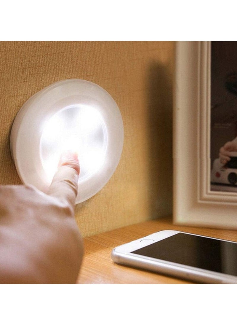 LED Light with Remote Control Battery Operated Set of 3 Remote Control No Wiring Required Switch between Strong Low Brightness Battery Operated Easy Adhesive Tape Attachment