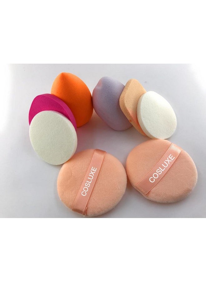 Professional 8 In 1 Makeup Sponge Multicolour Cotton Pad Applicator Foundation Makeup Blender Powder Buff Sponge Cosmetic Puff Women'S & Girls Cosmetic Makeup Beauty (Pack Of 1)