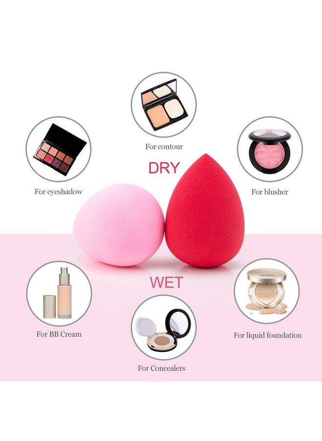 Professional 8 In 1 Makeup Sponge Multicolour Cotton Pad Applicator Foundation Makeup Blender Powder Buff Sponge Cosmetic Puff Women'S & Girls Cosmetic Makeup Beauty (Pack Of 1)