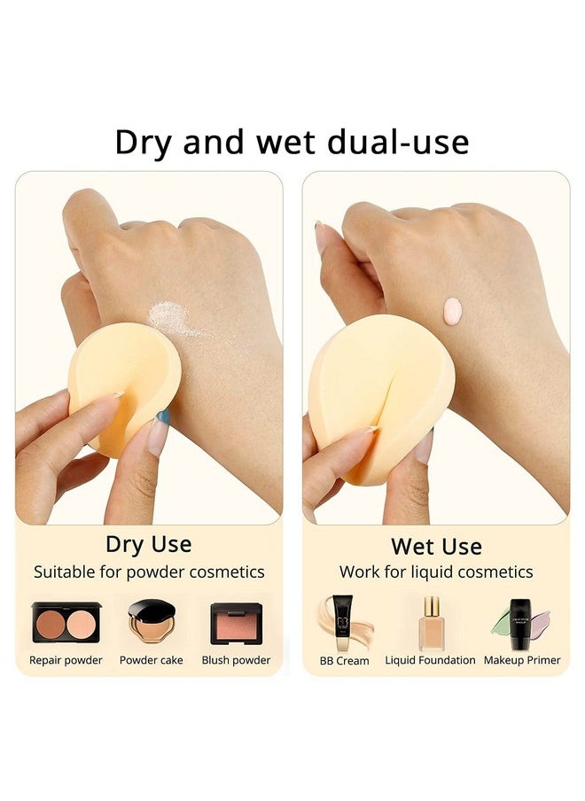 Professional 8 In 1 Makeup Sponge Multicolour Cotton Pad Applicator Foundation Makeup Blender Powder Buff Sponge Cosmetic Puff Women'S & Girls Cosmetic Makeup Beauty (Pack Of 1)