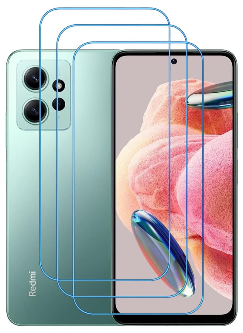 ACLIX 3 Pieces Antistatic ESD Dustproof Premium Quality High Definition Clear Tempered Glass Screen Protector Designed For Xiaomi Redmi Note 12 - Image 1