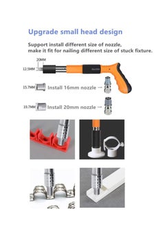 Generic 200 pcs Round Nails for Manual Steel Nail Gun,  Nail Gun Accessories, for Wall Fastening, Concrete Ceiling Repair Tools  - Image 3