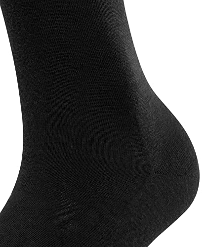 FALKE Women's Softmerino Knee-High Socks, Thick Warm Breathable, Merino Wool Cotton, Trendy Casual or Dress Stockings, Black (Black 3009), 9.5-10.5, 1 Pair - Image 5