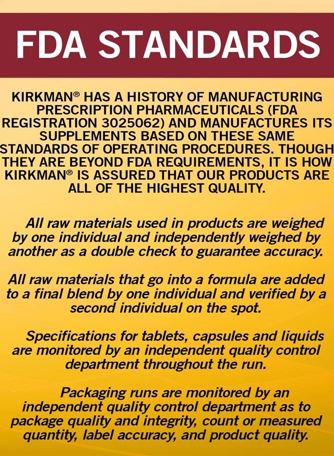Kirkman EveryDay Multivitamin - 180 Capsules - Broad-Spectrum Vitamin & Mineral - Supports Productivity - Hypoallergenic - Image 4