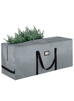 BALEINE 7.5 ft Christmas Tree Storage Bag, Heavy Duty Extra Large Artificial Christmas Tree Bag with Reinforced Handles and Dual Zippers Wide Opening (Gray, 7.5 ft)