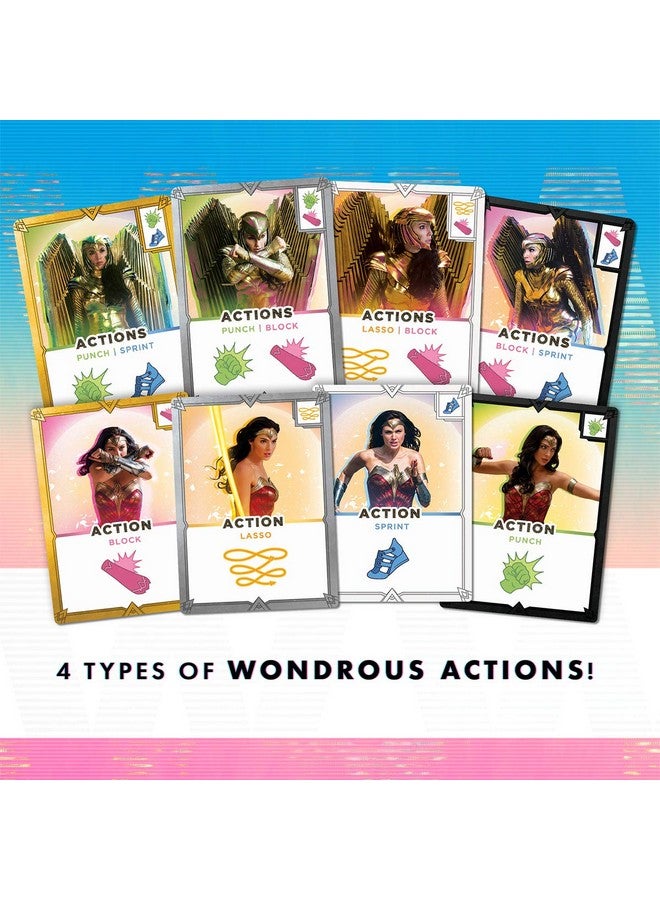 CRYPTOZOIC ENTERTAINMENT Cryptozoic Entertainment Wonder Woman 1984 Card Game - Be The Super Hero and Save The Most Civilians to Win - DC Comics - for 2 to 4 Players - Ages 14+ - Image 3