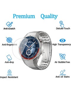 X-level 2 Pcs Huawei Watch GT 5 Pro 46MM Screen Protector, HD Premium Real Screen Protector Dustproof Anti-Scratch Bubble Free Tempered Glass Protection Film Smartwatch Accessories  - Image 2