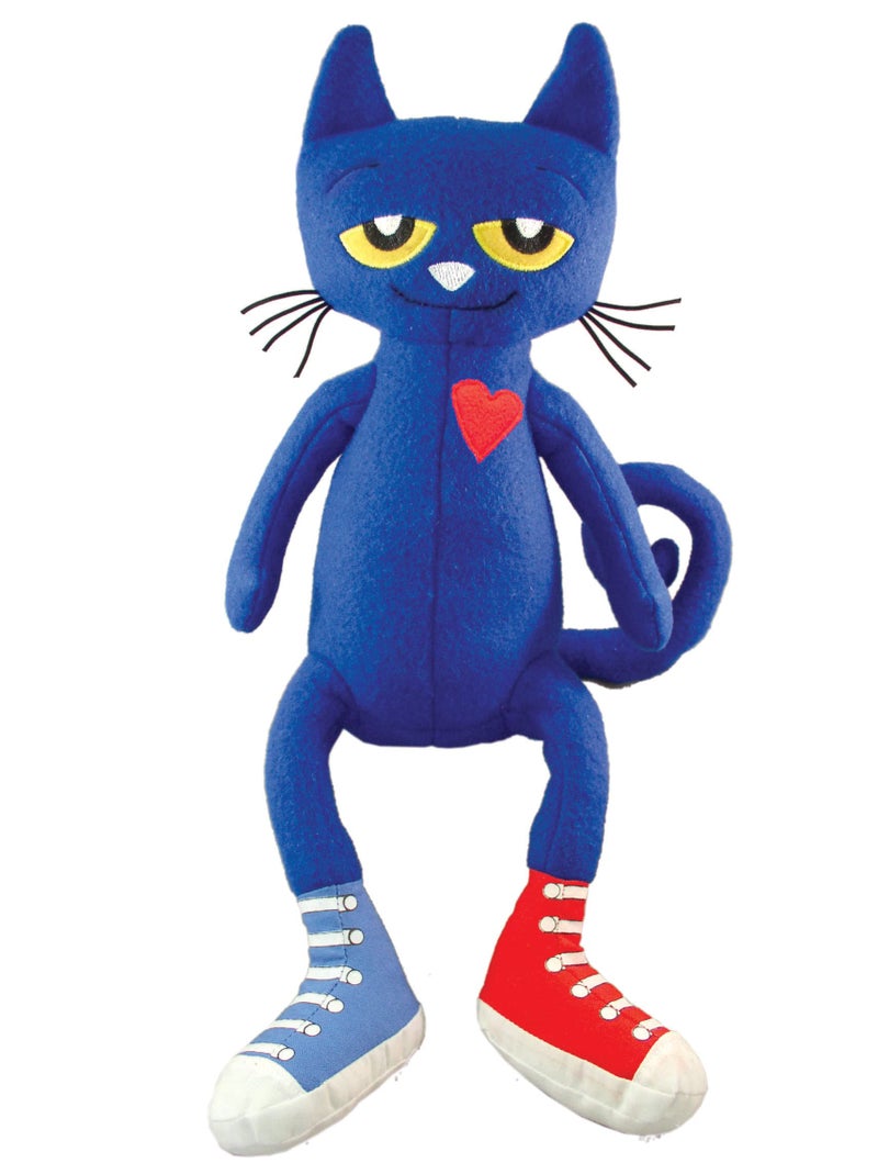 MerryMakers Pete the Cat Plush Doll, 14.5-Inch , Blue - Image 1