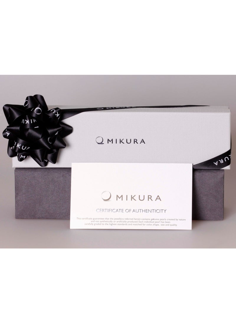 MIKURA - Bracelet 1L 19Cm, Freshwater Pearls, A Quality, Treated Black Color, 5.5-5.0MM, 18KW - Image 1