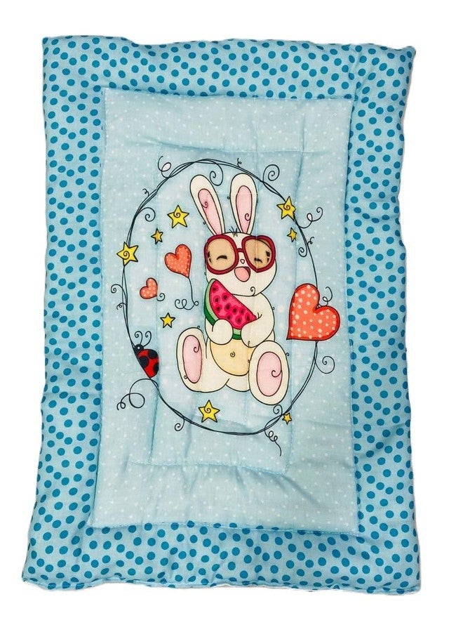 RUMPES New Born Baby Godadi Set Soft Cotton Baby godi | Godari | Baby Bedding Sheet | Crib Sheet | Cartoon Mats Baby Bed (Pack of 2) (Purple,Blue) - Image 2