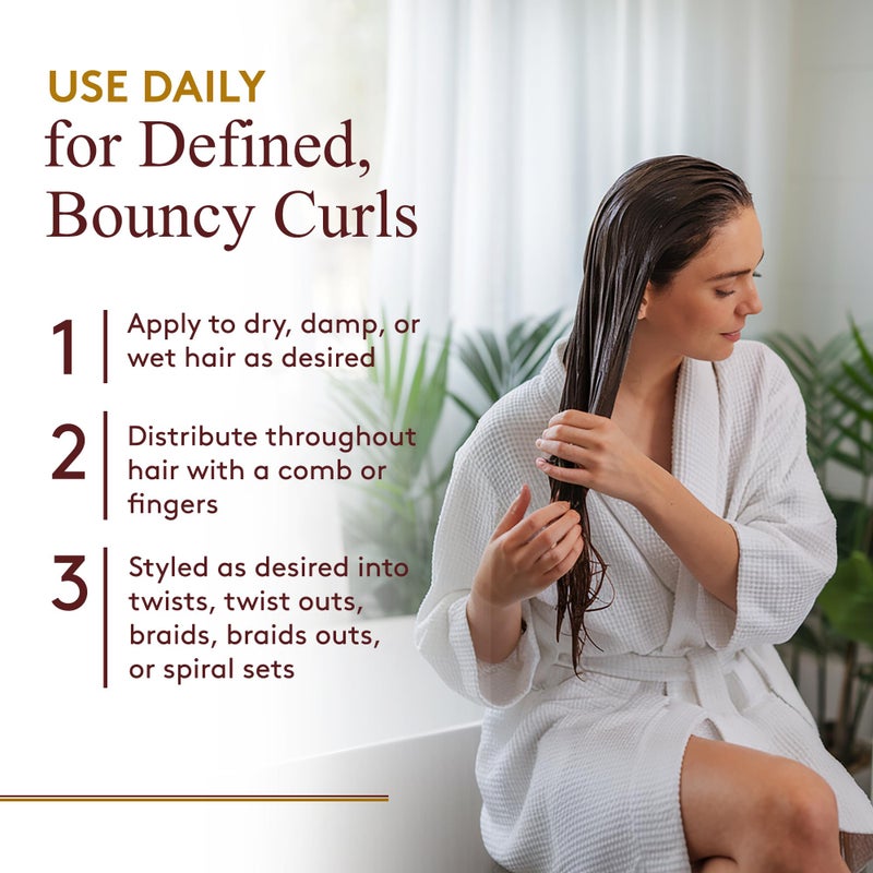 OKAY Black Jamaican Castor Oil & Hibiscus Moisture & Curling Sorbet - Castor Oil Hair Pomade for Men & Women, Moisturize Dry Scalp with Natural Aloe, Hair Food for Curls & Waves - 17 oz (Pack of 1) - Image 5