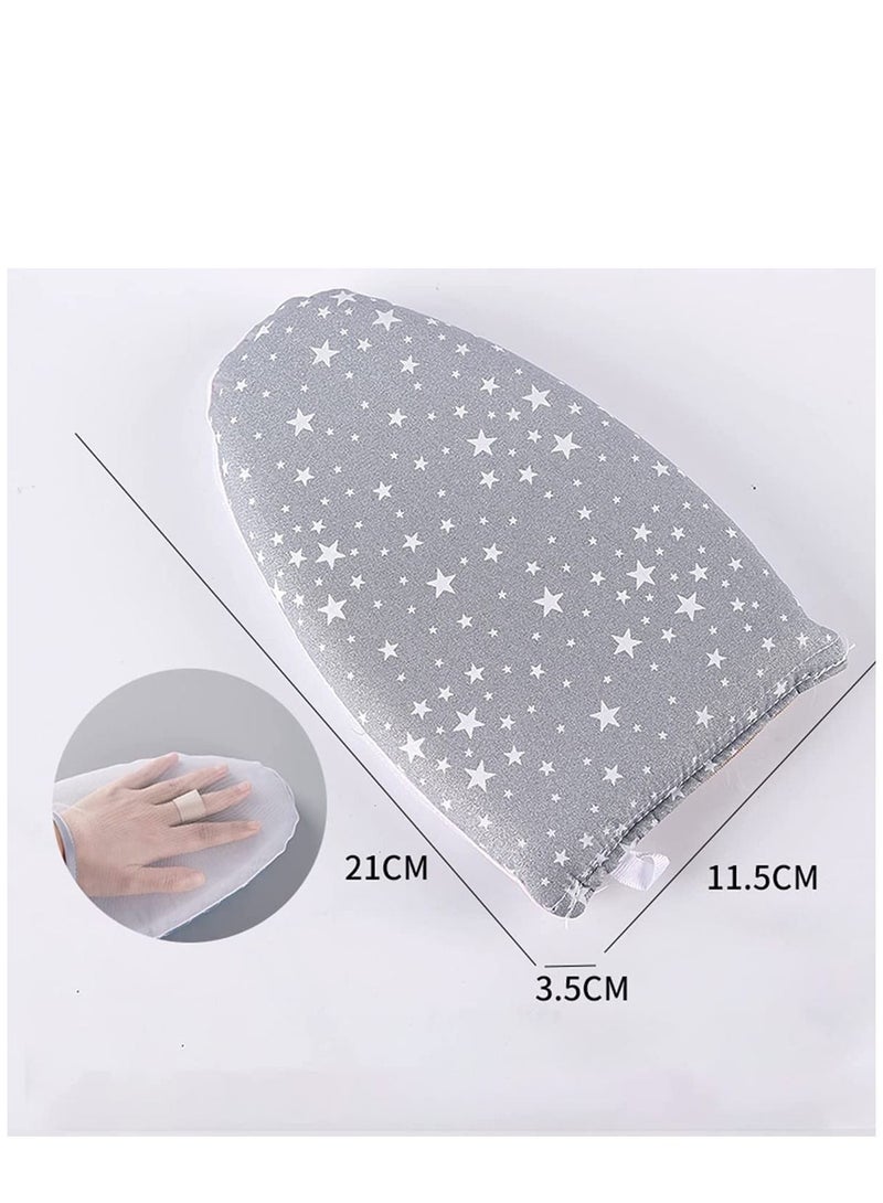 Y&D Garment Steamer Ironing Glove, Waterproof Heat Resistant Anti Steam Mitt with Finger Loop, Complete Care Protective Steaming Accessories for Clothes (Grey stars)  - Image 4