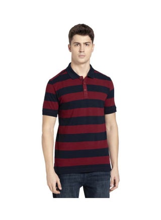 Deep Red & Navy