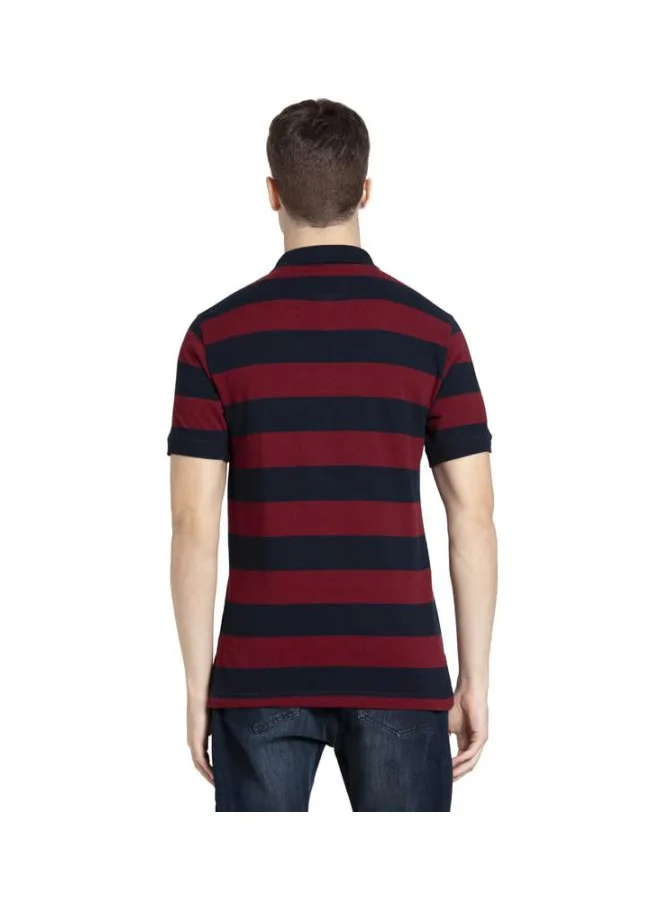 جوكي Jockey US93 Men Super Combed Cotton Rich Striped Polo T Shirt