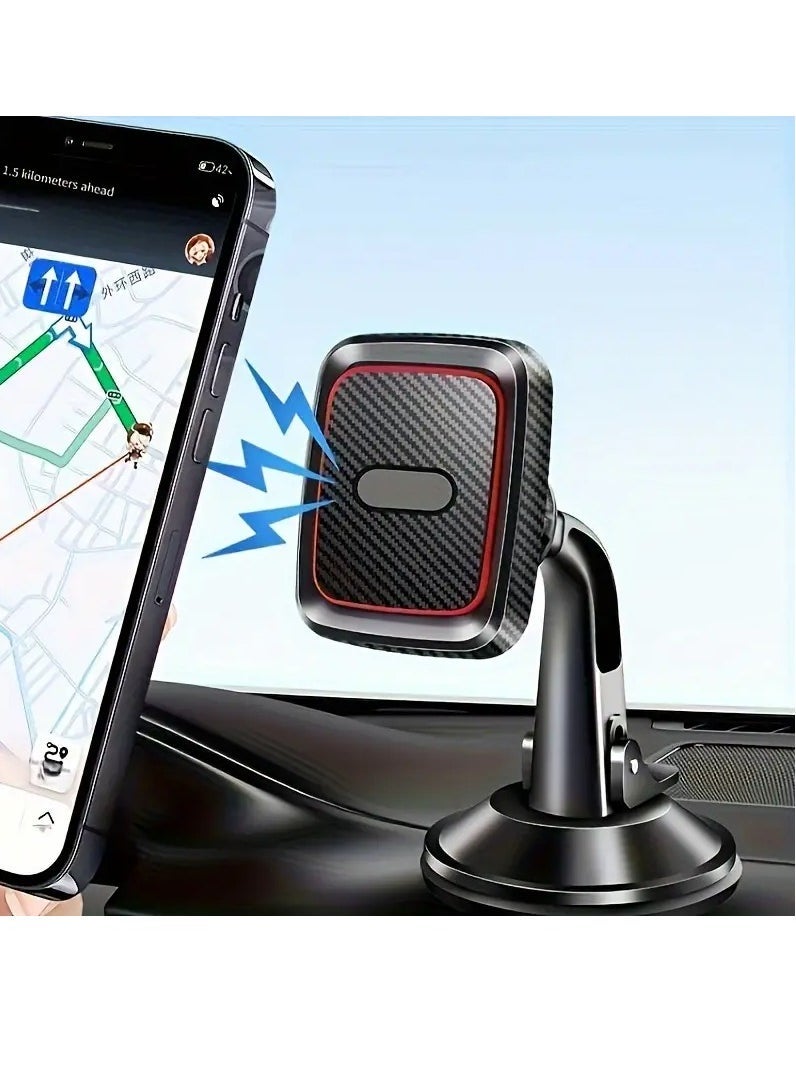 ELTRAZONE Magnetic Car Phone Mount | Universal Dashboard Phone Holder with Strong Magnets for Secure Grip | Compatible with All Smartphone Models | 360° Rotation, Compact ABS Design | Hands-Free Car Mount for GPS, Calls & Navigation - Image 3