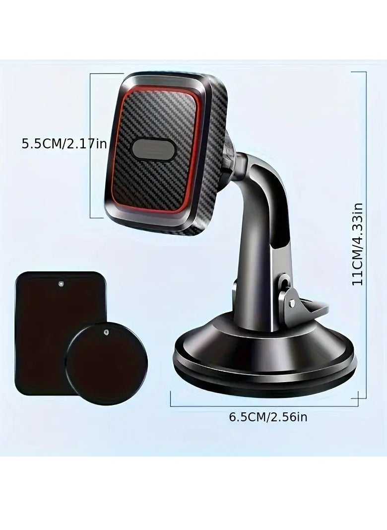 ELTRAZONE Magnetic Car Phone Mount | Universal Dashboard Phone Holder with Strong Magnets for Secure Grip | Compatible with All Smartphone Models | 360° Rotation, Compact ABS Design | Hands-Free Car Mount for GPS, Calls & Navigation - Image 4