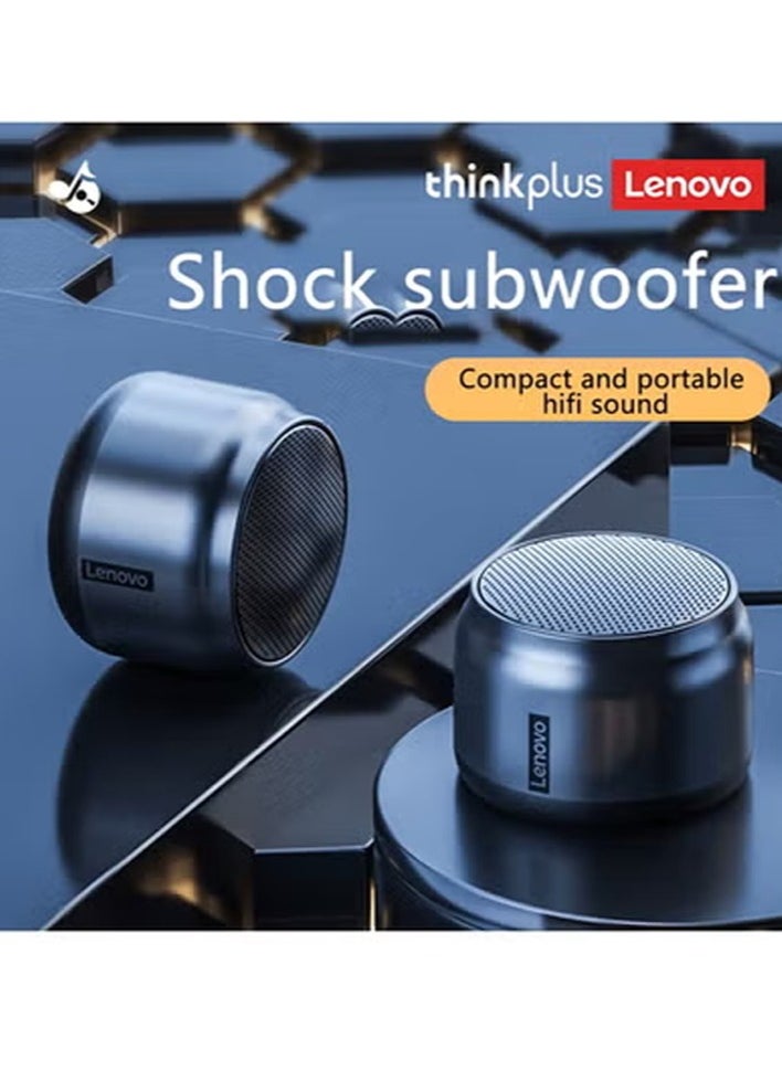 Lenovo Thinkplus Portable Wireless Bluetooth Speaker Suitable for Outdoor Desktop Bluetooth Speaker Black  - Image 4