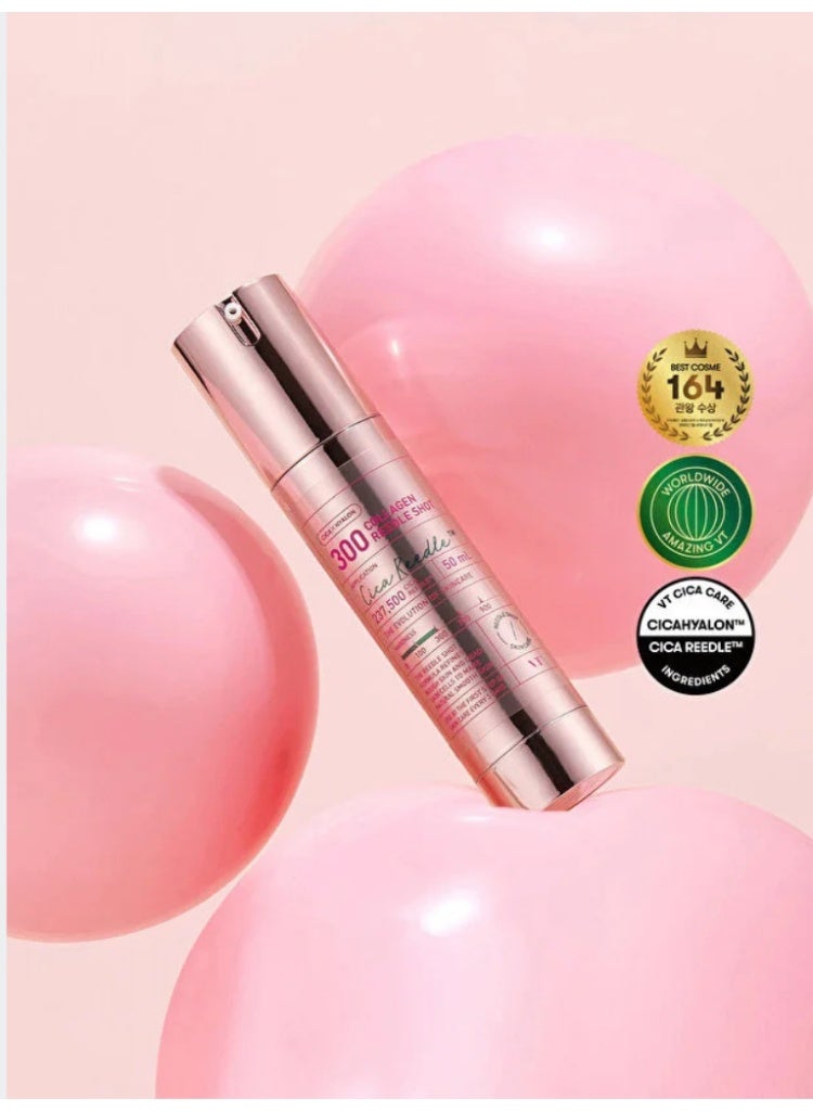VT COSMETICS VT 300 Collagen Reedle Shot 50ml – Advanced Anti-Aging Collagen Serum for Firm, Radiant Skin - Image 3