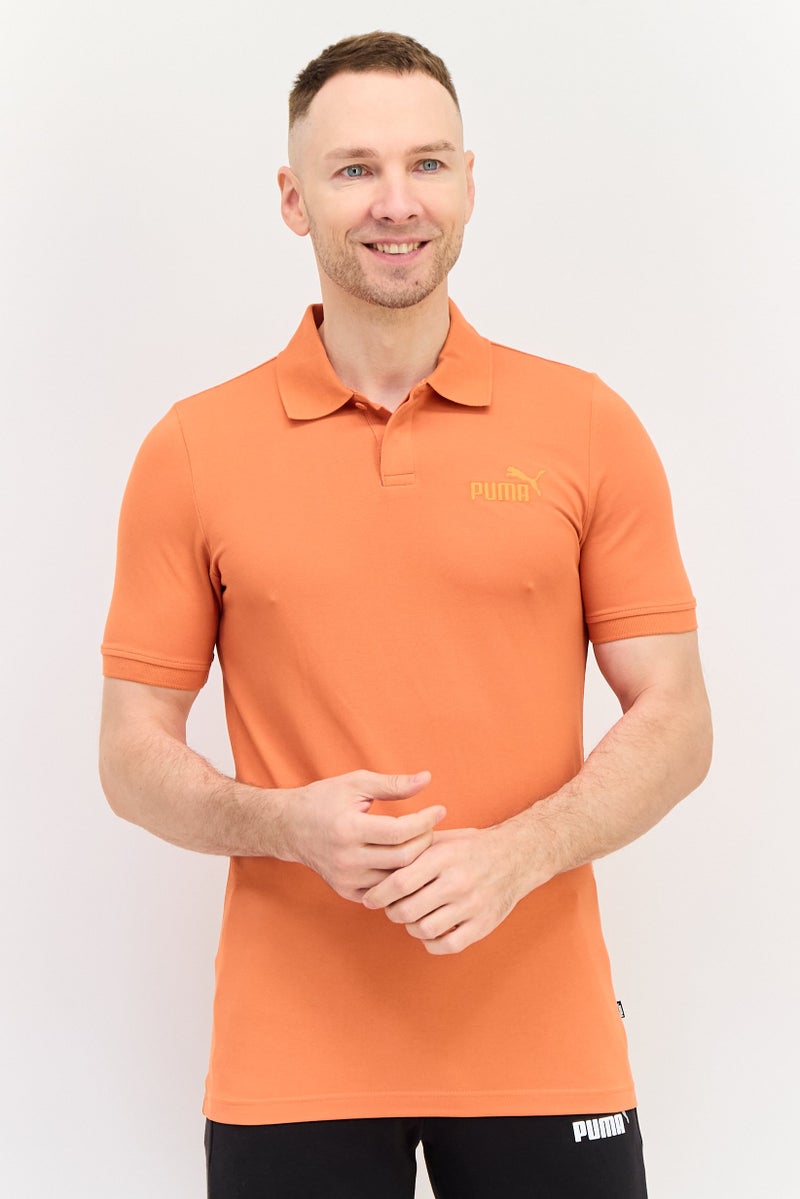 PUMA Men Sportswear Fit Short Sleeve Outdoor Polo Shirt, Chili Powder - Image 1