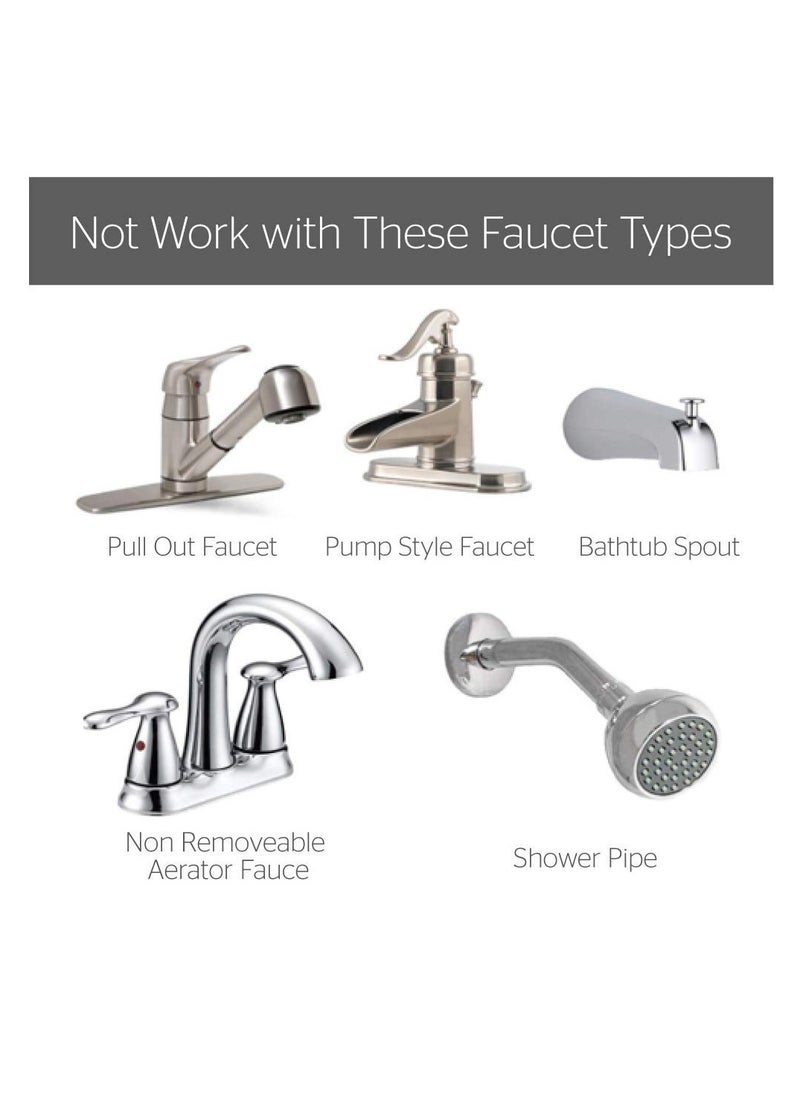 SYOSI - Faucet Mounted Eyewash Station with Cover, Reliable First Aid Emergency Eye Wash Unit, for Sink Attachment in Lab, Factory, Industry Site, Office and Home - Image 1
