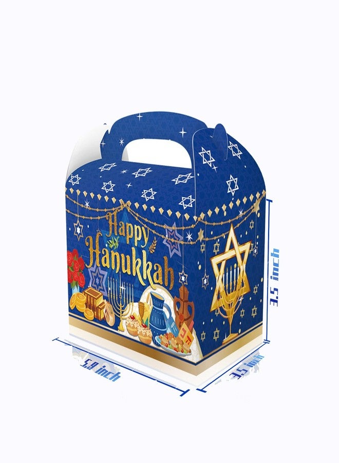CPTBAG 12 Pack Hanukkah Party Favors Boxes Chanukah Candy Goodie Boxes Star Light It up Menorah Gift Treat Boxes for Hanukkah Baby Shower,Birthday Party Decorations - Image 2