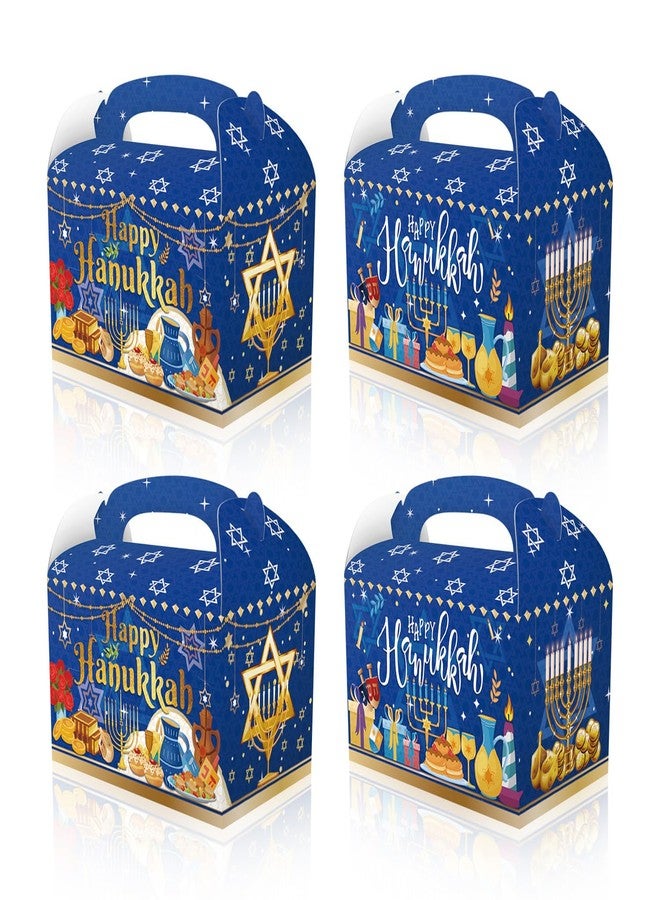 CPTBAG 12 Pack Hanukkah Party Favors Boxes Chanukah Candy Goodie Boxes Star Light It up Menorah Gift Treat Boxes for Hanukkah Baby Shower,Birthday Party Decorations - Image 1
