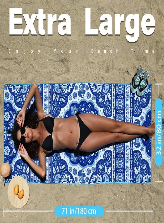 Widdonen Microfiber Lightweight Beach Towel Sand Free Quick Dry Absorbent Thin Compact Towels for Swimming Pool Camping Beach Accessories Large Easy Pack Travel Things for Vacation Essentials Gift - Image 3