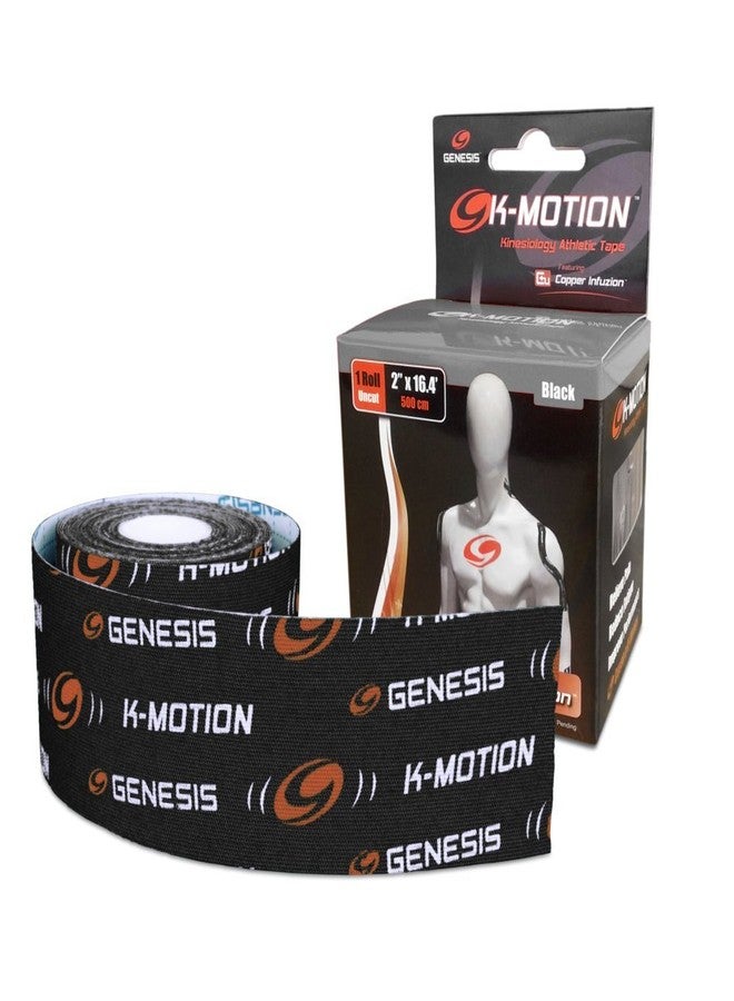 Genesis K-Motion Tape with Copper Infuzion- Black Uncut Roll - Image 1