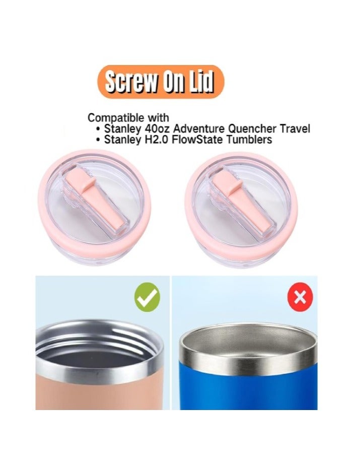 Leak-Proof Mug Lid with Dual Drinking Openings – Easy and Comfortable Design – Stylish Pink Color – Ideal for Hot and Cold Beverages - Image 2