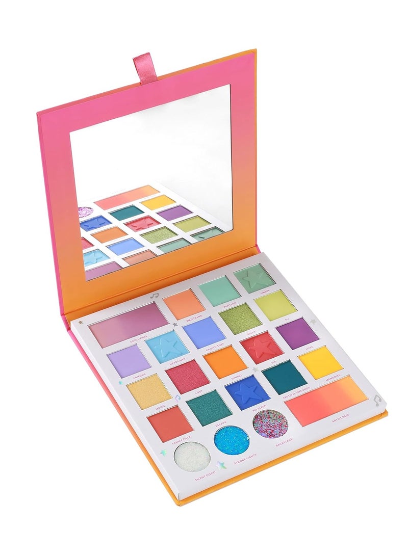 Profusion Cosmetics It's A Vibe Mainstage 23 Shade Eyeshadow Palette Raise Your Makeup Style With Pigmented Eyeshadows Vibrant Colors and Smooth Finish - Image 1
