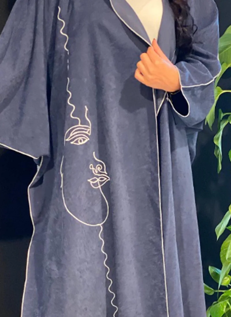 Moistreet  Embroidered Cape Sleeve Abaya for Women | Best Price UAE