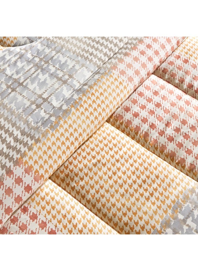 Home Box Houston Veilth 5-Piece Cotton Printed Super King Comforter Set 240 x 240 cm  - Image 5