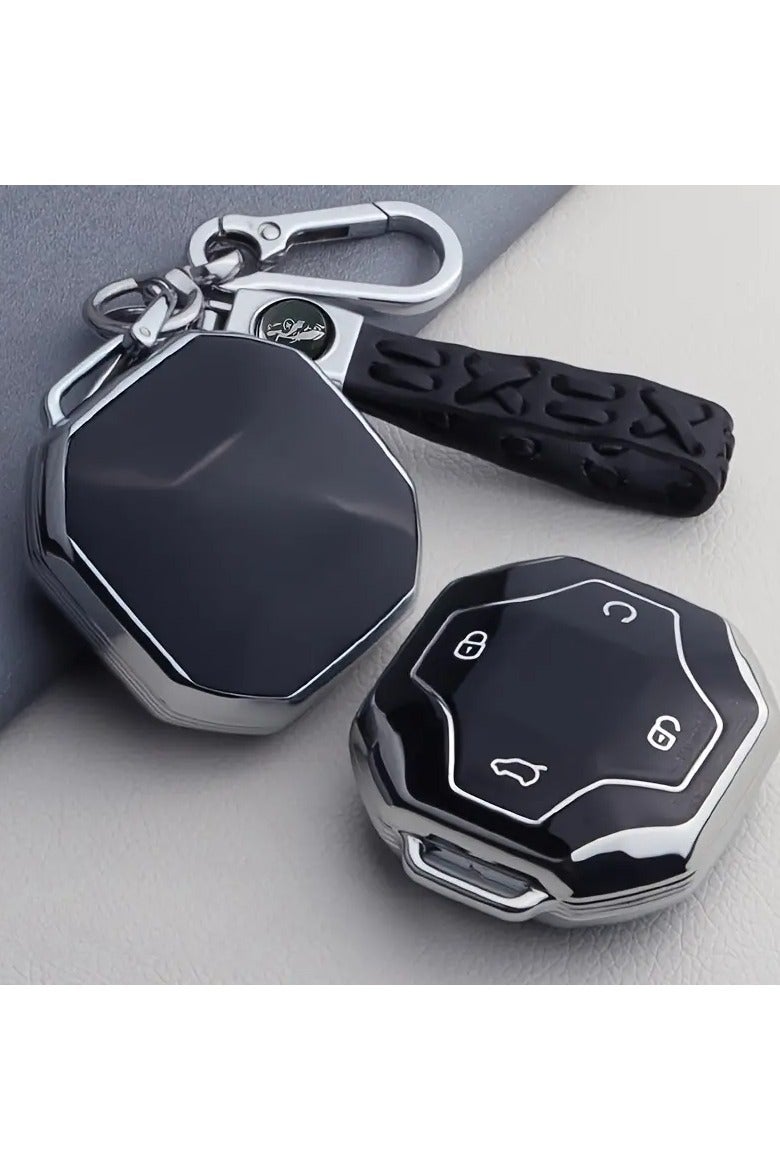 Service Zone Durable TPU Car Key Fob Case Cover For Chery Jetour T2 Traveler 2023 2024,Anti-Fall, Wear-Resistant, Durable, With Key Chain - Image 2