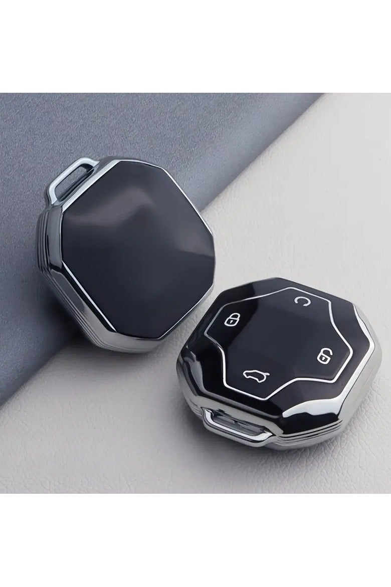 Service Zone Durable TPU Car Key Fob Case Cover For Chery Jetour T2 Traveler 2023 2024,Anti-Fall, Wear-Resistant, Durable, With Key Chain - Image 4