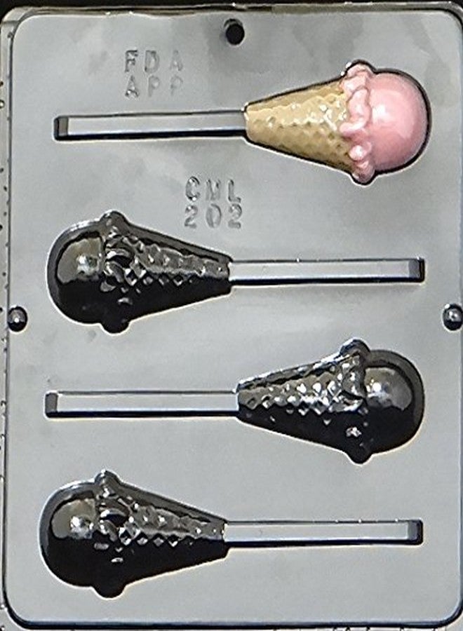 Lollipops Ice Cream Cone Lollipop Chocolate Candy Mold 202 - Image 3