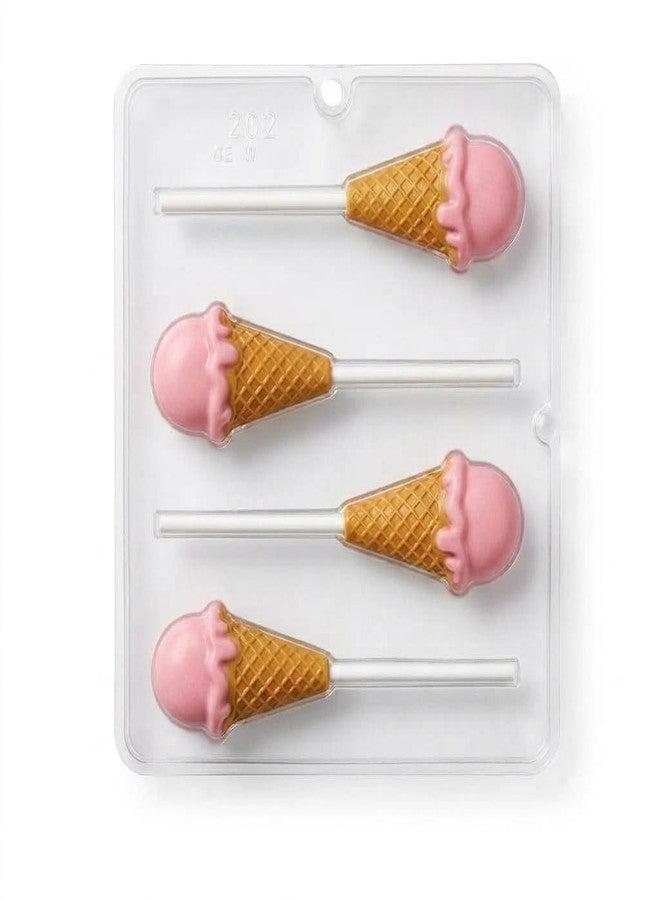 Lollipops Ice Cream Cone Lollipop Chocolate Candy Mold 202 - Image 1