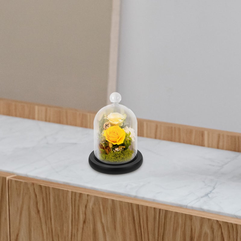 2 pcs Landscape Cake Flower Glass Cover for Decor - Image 2