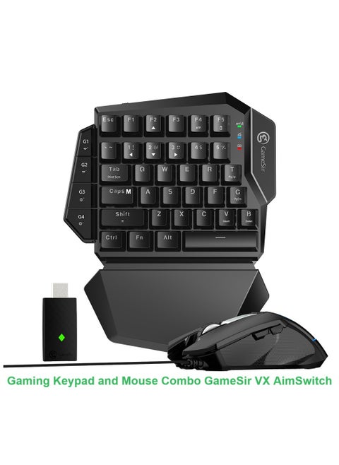 Gaming Keypad and Mouse Combo for GameSir VX AimSwitch 2.4G for PlayStation4 Xbox One Nintendo Switch PlayStation3 PC Console Accessory Set