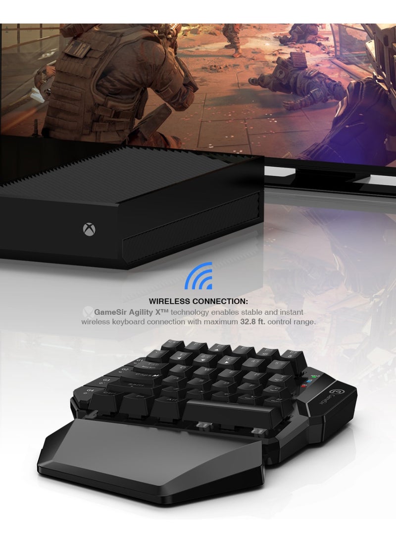 Gaming Keypad and Mouse Combo for GameSir VX AimSwitch 2.4G for PlayStation4 Xbox One Nintendo Switch PlayStation3 PC Console Accessory Set